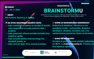 Prijavite se na besplatnu radionicu “BrainstormU” – otkrijte metodu za razvoj svoje ideje!