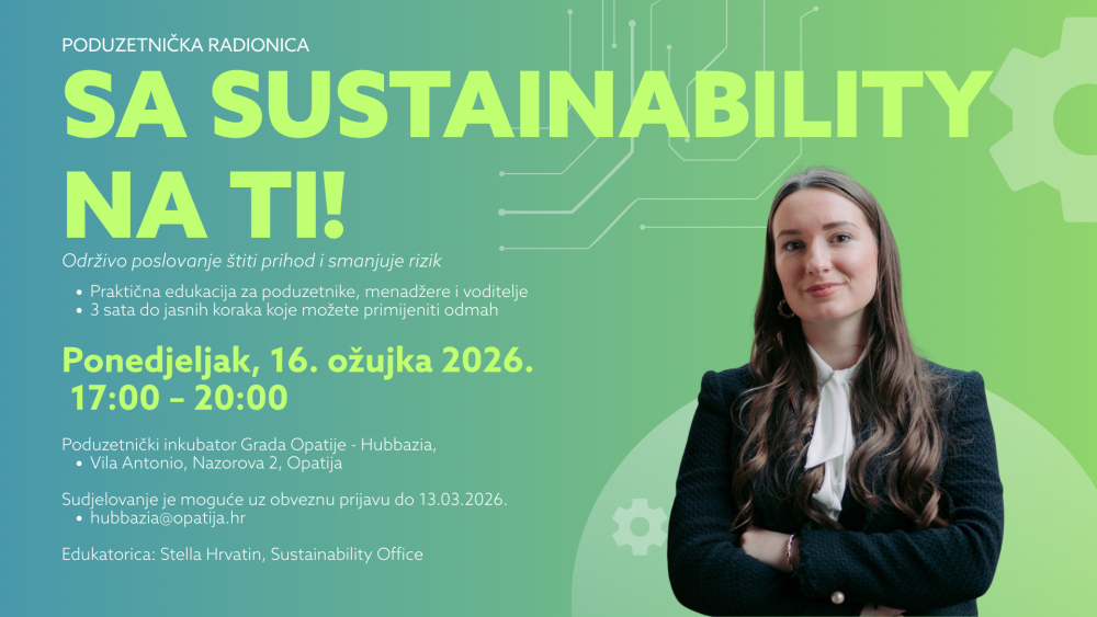 Najava: Radionica SA SUSTAINABILITY NA TI! – “Ožujak – mjesec pametnih promjena” u Hubbaziji!